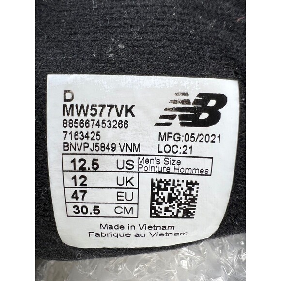 New Balance 577 $160 Men\'s Walking Comfort Shoes Size 12.5 D Leather Black main image 7